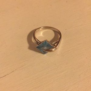 Aquamarine Ring 14 kt gold